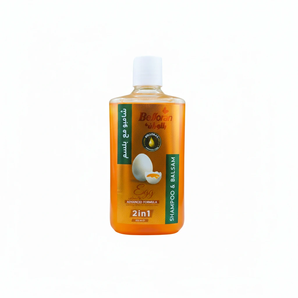شامبو مع بلسم بالوران للشعر بالبيض 425 ما - Hair Shampoo with Conditioner, Argan, with Egg