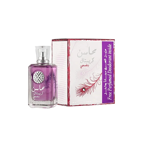 عطر محاسن كريستال بنفسجي 100مل - Mahasin Crystal Violet by Lattafa - Eau De Parfum
