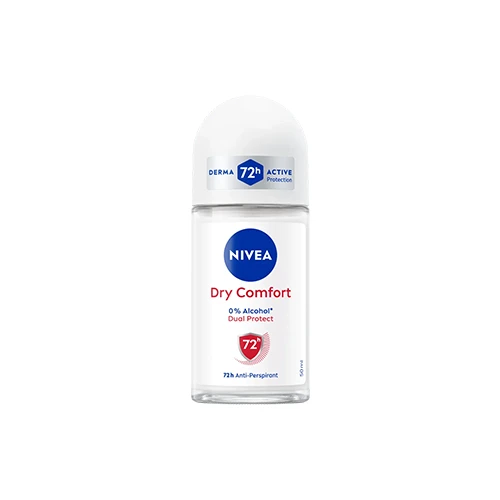 مزيل العرق نيفيا رول أون دراي كومفورت 50مل - NIVEA Dry Comfort Roll-On 72h Active Protection 50ml